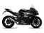 KAWASAKI NINJA ZX-10R (2016 - 2020) - S1 Muffler, Titanium, with Carbon fiber end cap, with de-cat link pipe